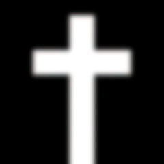 Minimal Glowing White Cross on Black Background &ndash; Abstract Geometric Symbol, Modern High Contrast Graphic Design