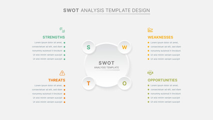 Modern SWOT Analysis Infographic Template for Business Strategy and Marketing Presentations