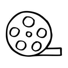 Fototapeta premium movie reel icon