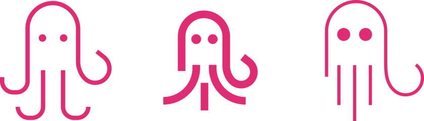 creative octopus logo line art © adnan