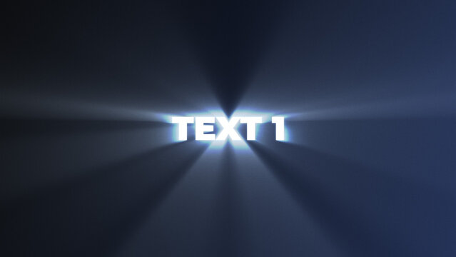 Backlight Gradient Text Animation Title Wide for Social Media