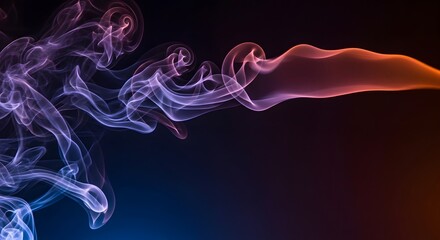 Obraz premium Abstract smoke or steam on dark background