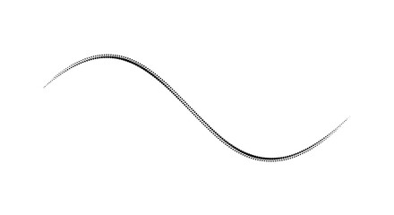 A simple black line curves across a plain white background