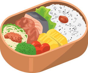 手作り弁当のイメージイラスト