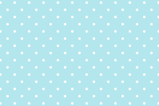 水色の水玉模様 イラスト　ベクター