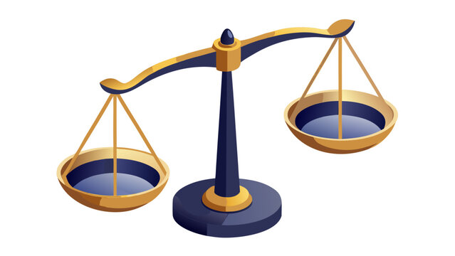 Isometric scale of justice representing balance and equality.eps