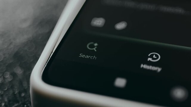 User taps the Search icon from an AI assistant app