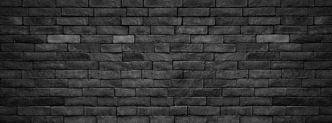 Brick wall panoramic background. Vintage brick wall Background