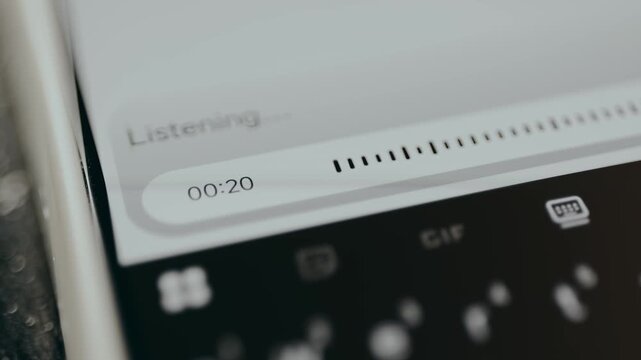 Voice recording on a mobile device with a timer