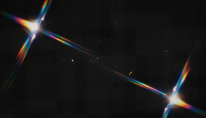 rainbow colorful iridescent holographic blur gradient reflection background overlay effect,Crystal prism with rainbow ray, magic sparkle, lens flare,abstract rainbow background,retro film burn overlay © StockSphere