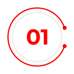01 button with red line