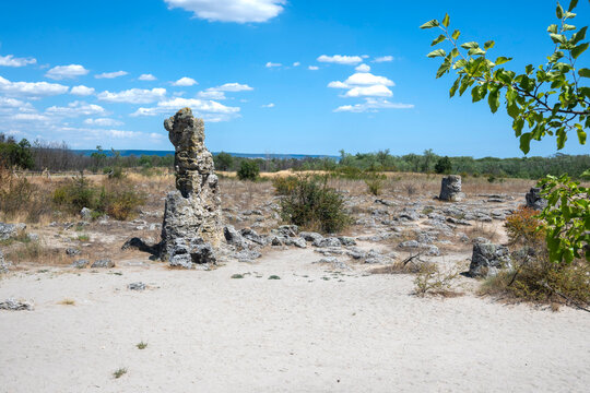 Rock formation Pobiti Kamani (Upright Stones), Bulgaria