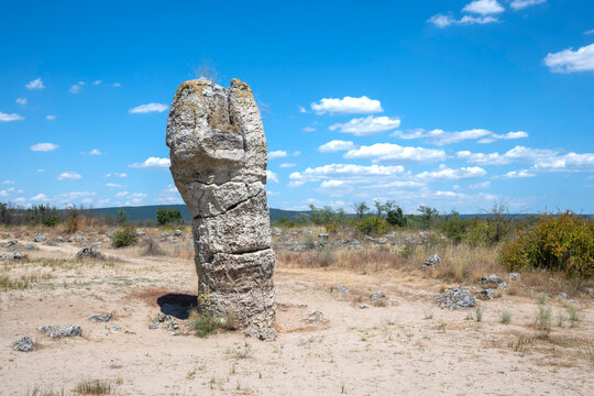 Rock formation Pobiti Kamani (Upright Stones), Bulgaria