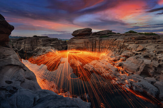 Sampanbok Ubon Ratchathani Grand Canyon in Thailand, 3000 Boke n