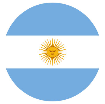 button flag of Argentina