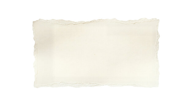 piece of white paper tear isolated on white background