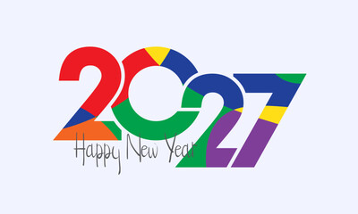 Vector 2027 for celebration and season decoration, backgrounds for branding, poster, banner, cover, card and or social media.