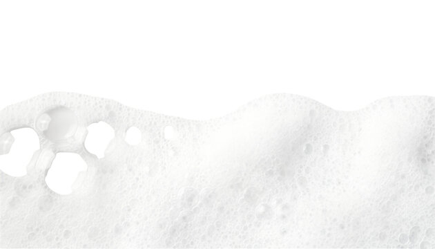 Soap foam or shampoo Soap foam texture or shampoo surface with bubble isolated with clipping path on background.