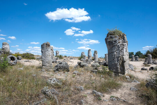 Rock formation Pobiti Kamani (Upright Stones), Bulgaria