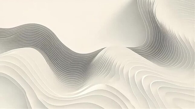 Abstract layered waves creating an elegant subtle topographic relief background