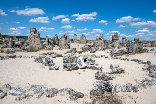 Rock formation Pobiti Kamani (Upright Stones), Bulgaria