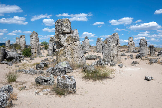 Rock formation Pobiti Kamani (Upright Stones), Bulgaria