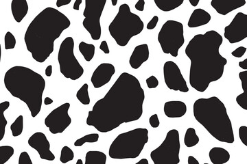 Dalmatian dog or cow-like organic animal spots pattern vector illustration