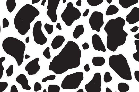 Dalmatian dog or cow-like organic animal spots pattern vector illustration