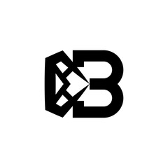 Simple letter B diamond logo