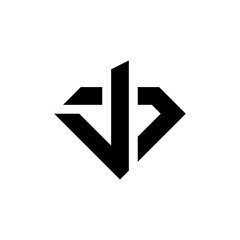 Simple letter J diamond logo