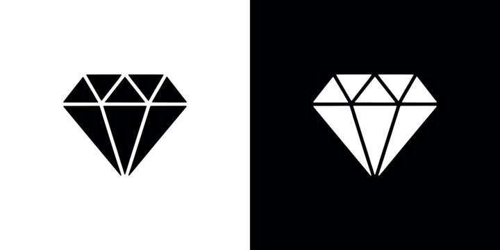 Black and white diamond shapes with geometric lines