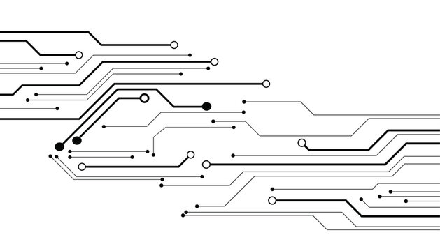 Vector abstract technology on white background, Abstract technology circuit diagram on white background.