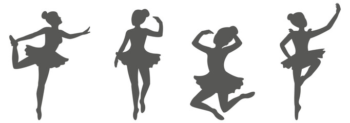 Ballet dance performance silhouette collection © Imran