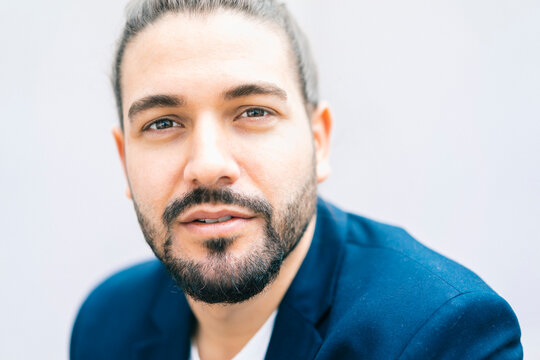 Portrait of bearded businessman