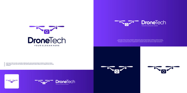 digital technology innovation logo, photos and videos, mapping, vector design templates.