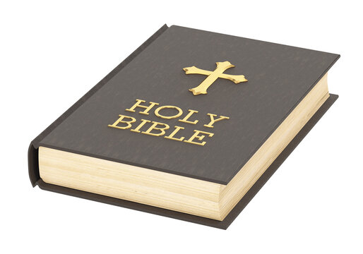 Holy bible isolated on transparent background. 3D illustration