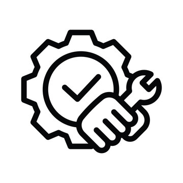  easy installation line icon illustration vector graphic.eps