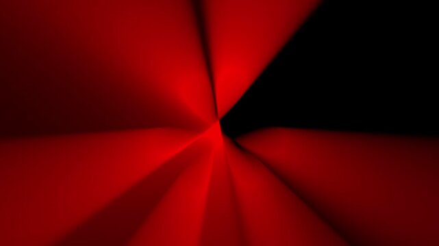 Abstract red hypnotic conical shapes background moving creating a mysterious and futuristic atmosphere 4k video 3d render