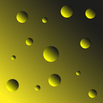 abstract background with yellow bubbles