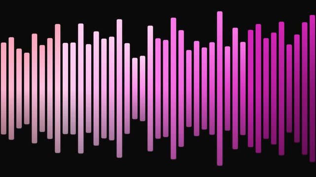 Abstract background vector design featuring purple music sound lines and a city graph symbol illustration blending business art with barcode color code elements