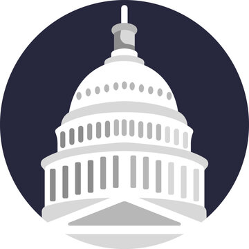 The Capitol represents the U.S. government, where laws are made and national decisions are taken.