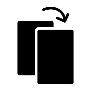 Duplicate Vector Glyph Icon Design
