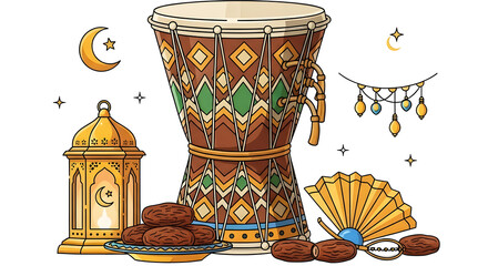 Bedug Ramadhan professional vector illustration