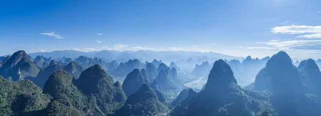 Keuken achterwand Guilin Guilin Yangshuo Karst Peak Forest Panorama  © chungking
