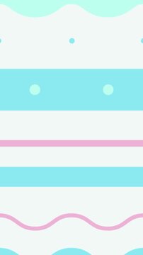 Abstract Wavy Lines and Dots Pattern background