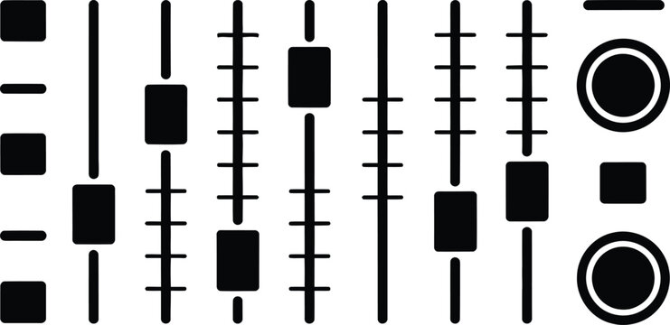 Audio Mixer Control Panel Interface