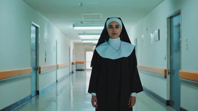 Nun in a hospital.
