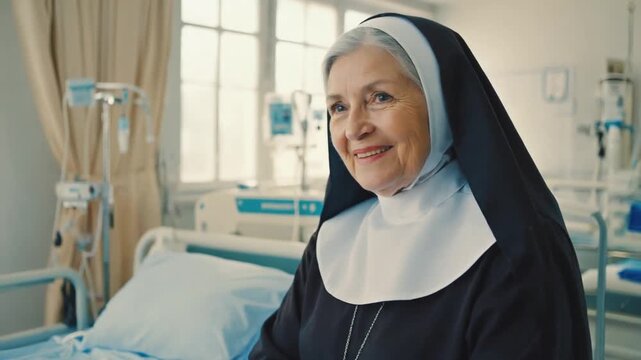 Nun in a hospital.