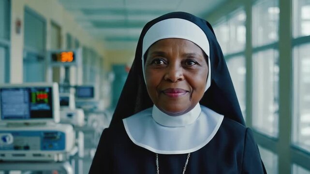 Nun in a hospital.