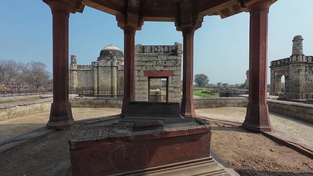 Historic tomb complex of a local Nawab's Family from the medieval era, Jhajjar, Haryana, India 